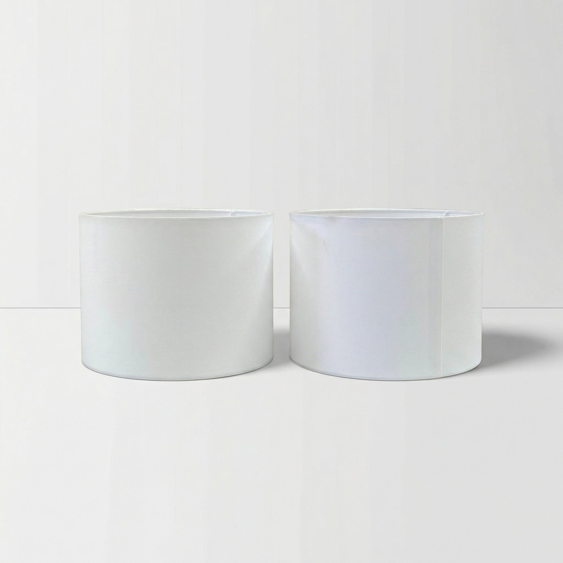 White Drum Lampshades