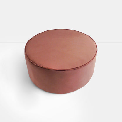Pink Velvet Ottoman