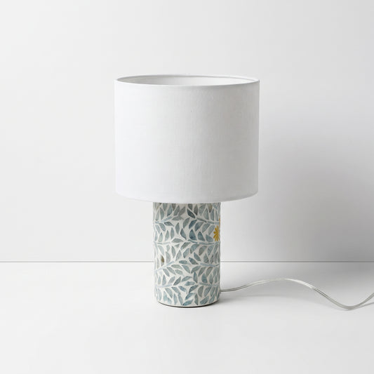 Mosaic Leaf Table Lamp