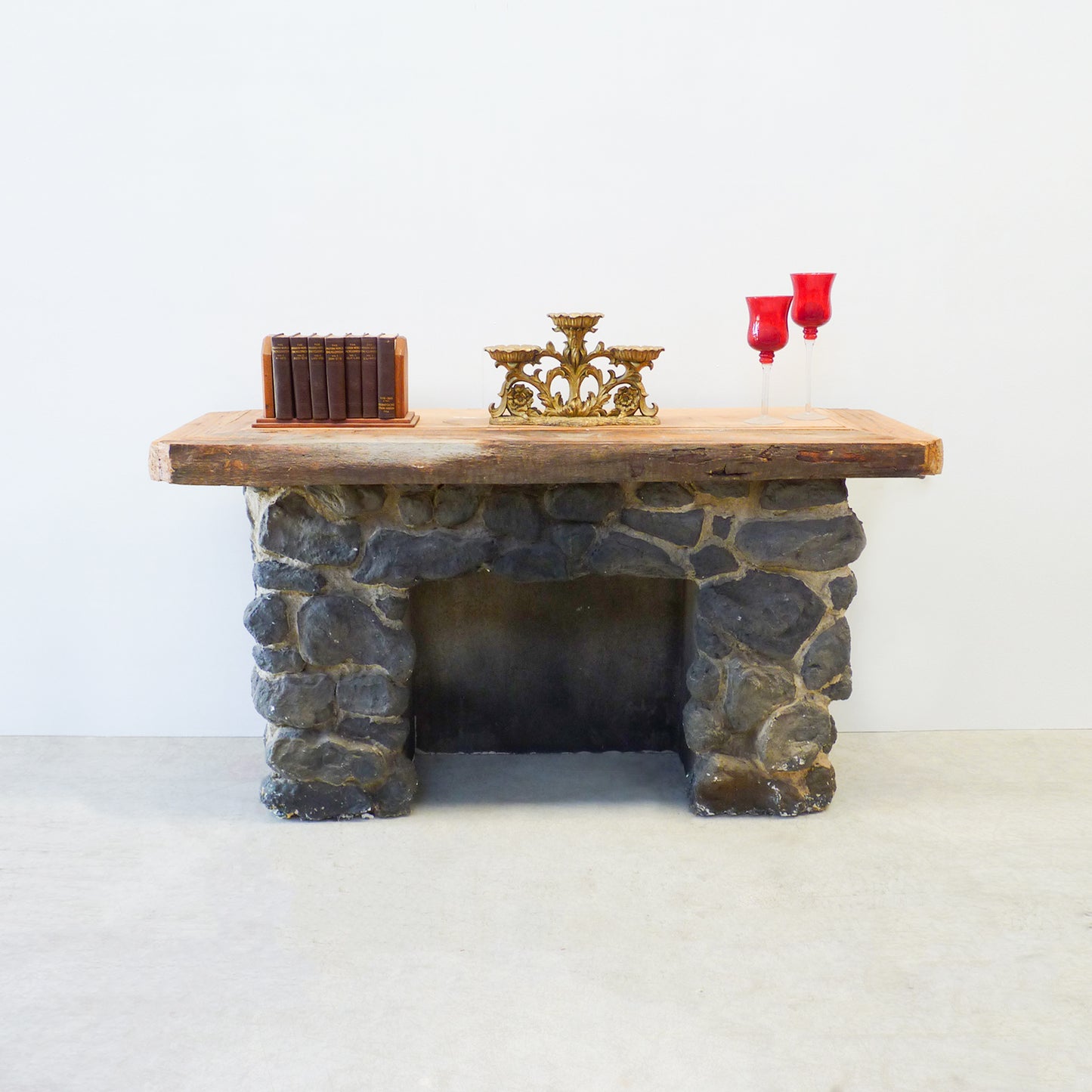 Stone Fireplace
