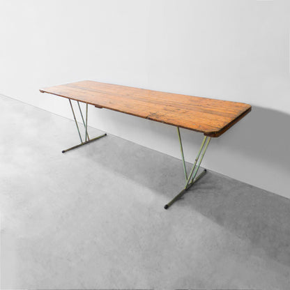 Rustic Timber Trestle Table