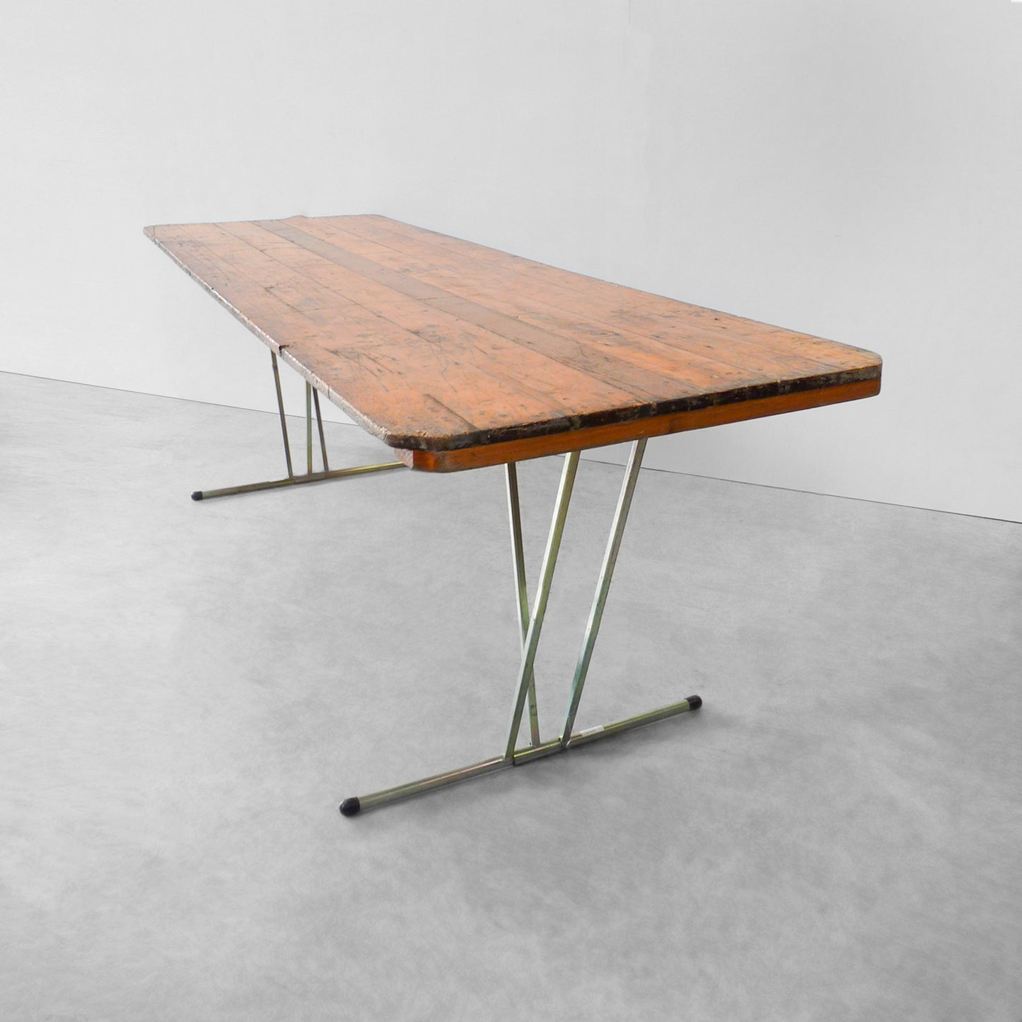 Rustic Timber Trestle Table
