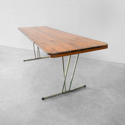 Rustic Timber Trestle Table