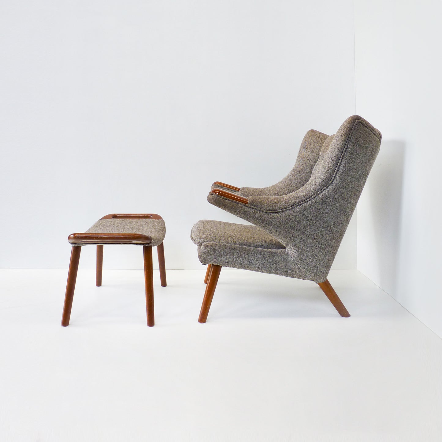 Grey Wingback Armchair
