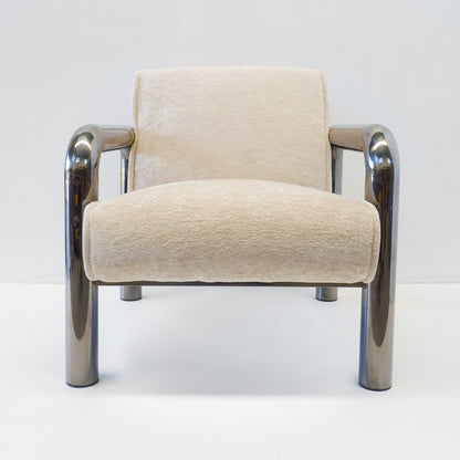 Modern Chrome Arm Chair
