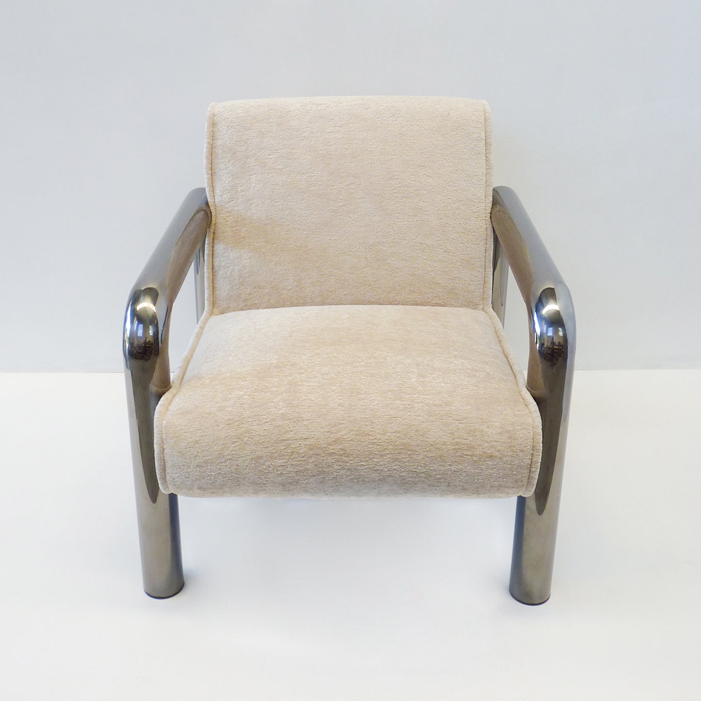 Modern Chrome Arm Chair