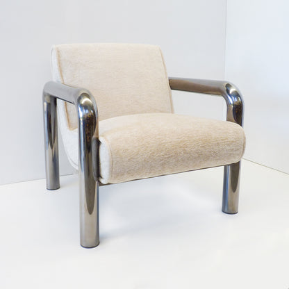 Modern Chrome Arm Chair
