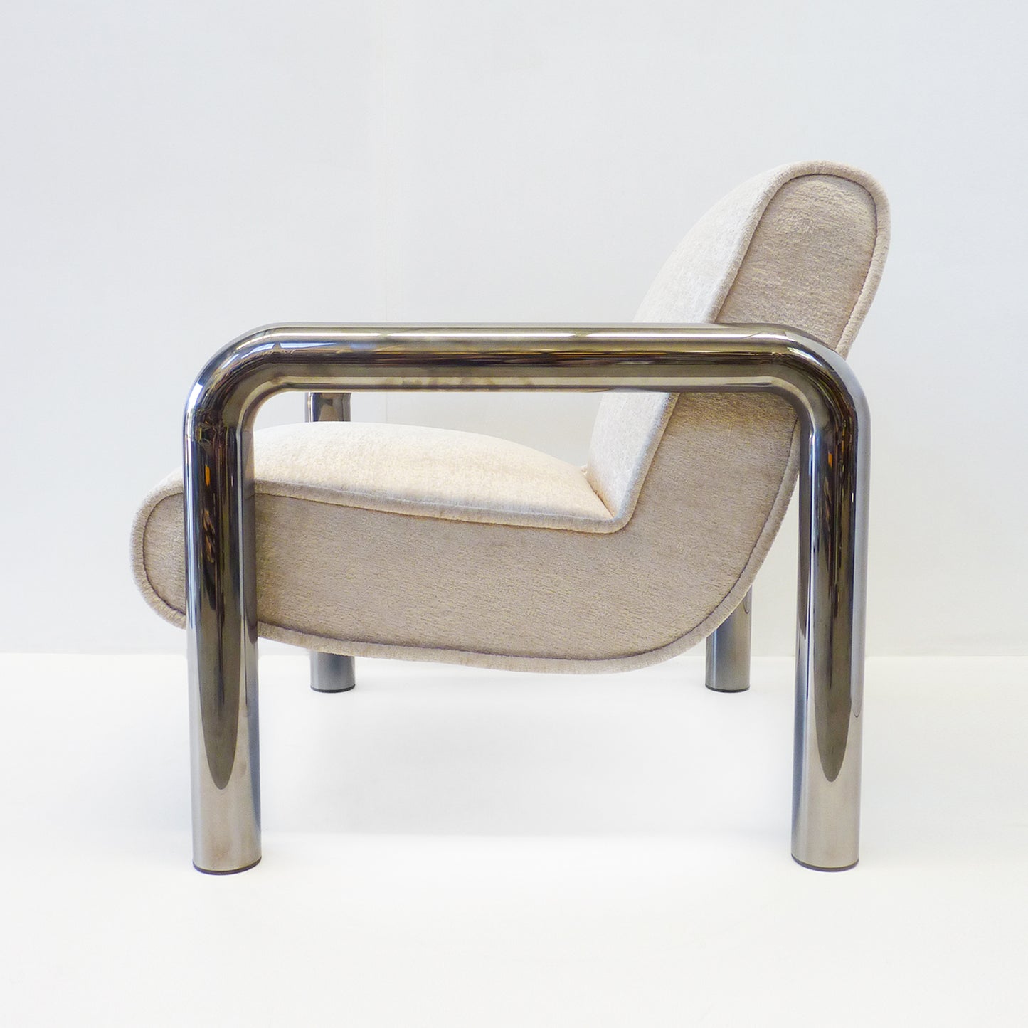 Modern Chrome Arm Chair