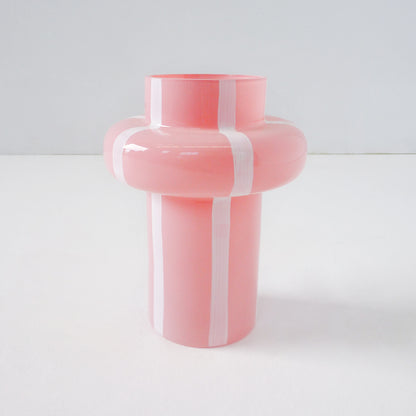 Pink Cylindrical Vase