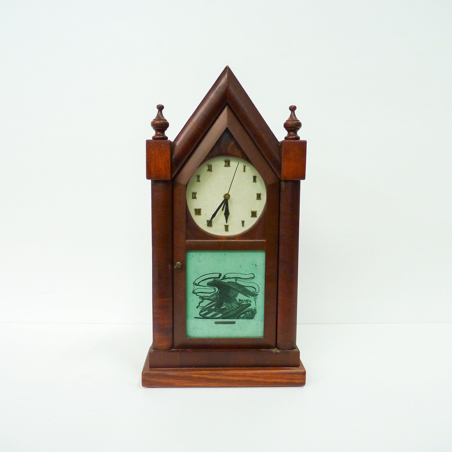 Timber Mantle Clock