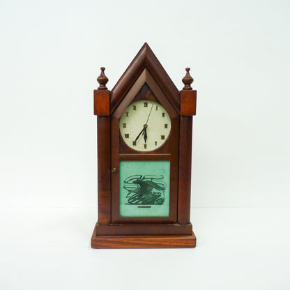 Timber Mantle Clock