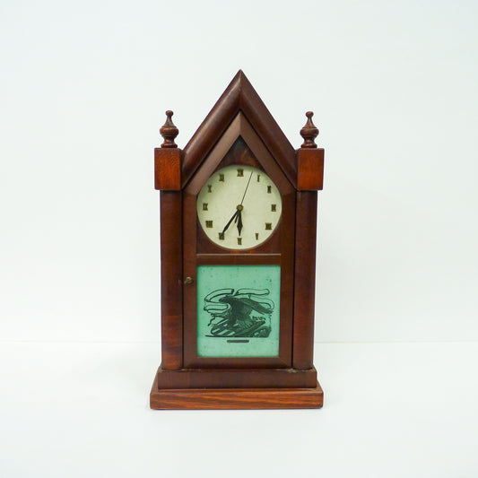 Timber Mantle Clock