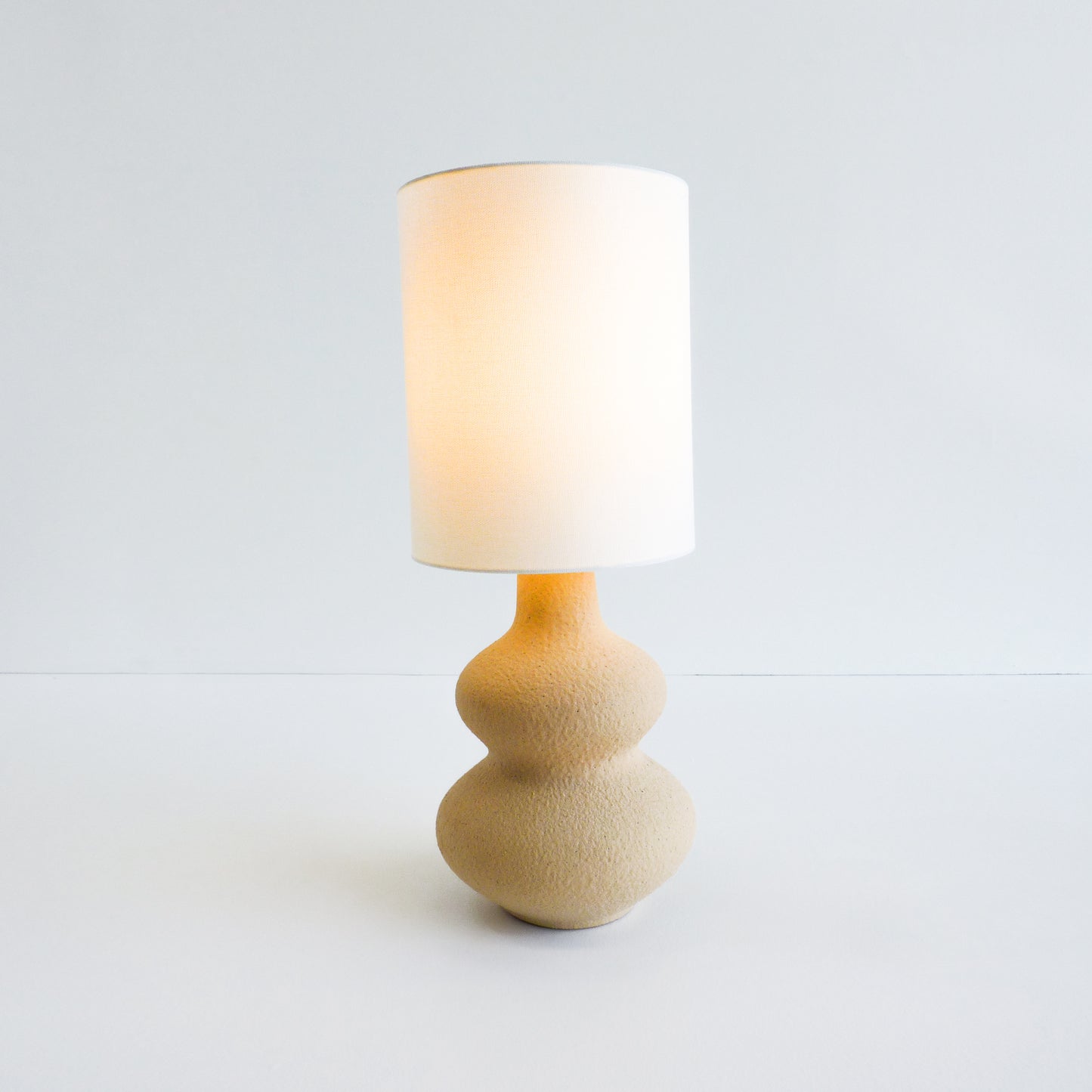 Cream Scalloped Lamp