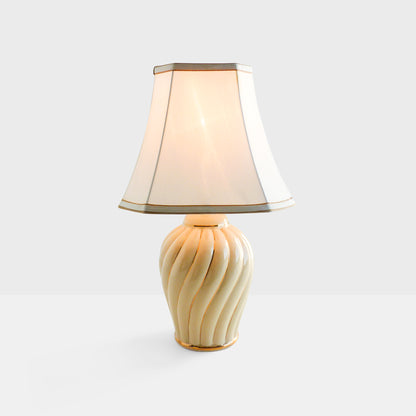 Cream & Gold Ceramic Lamp