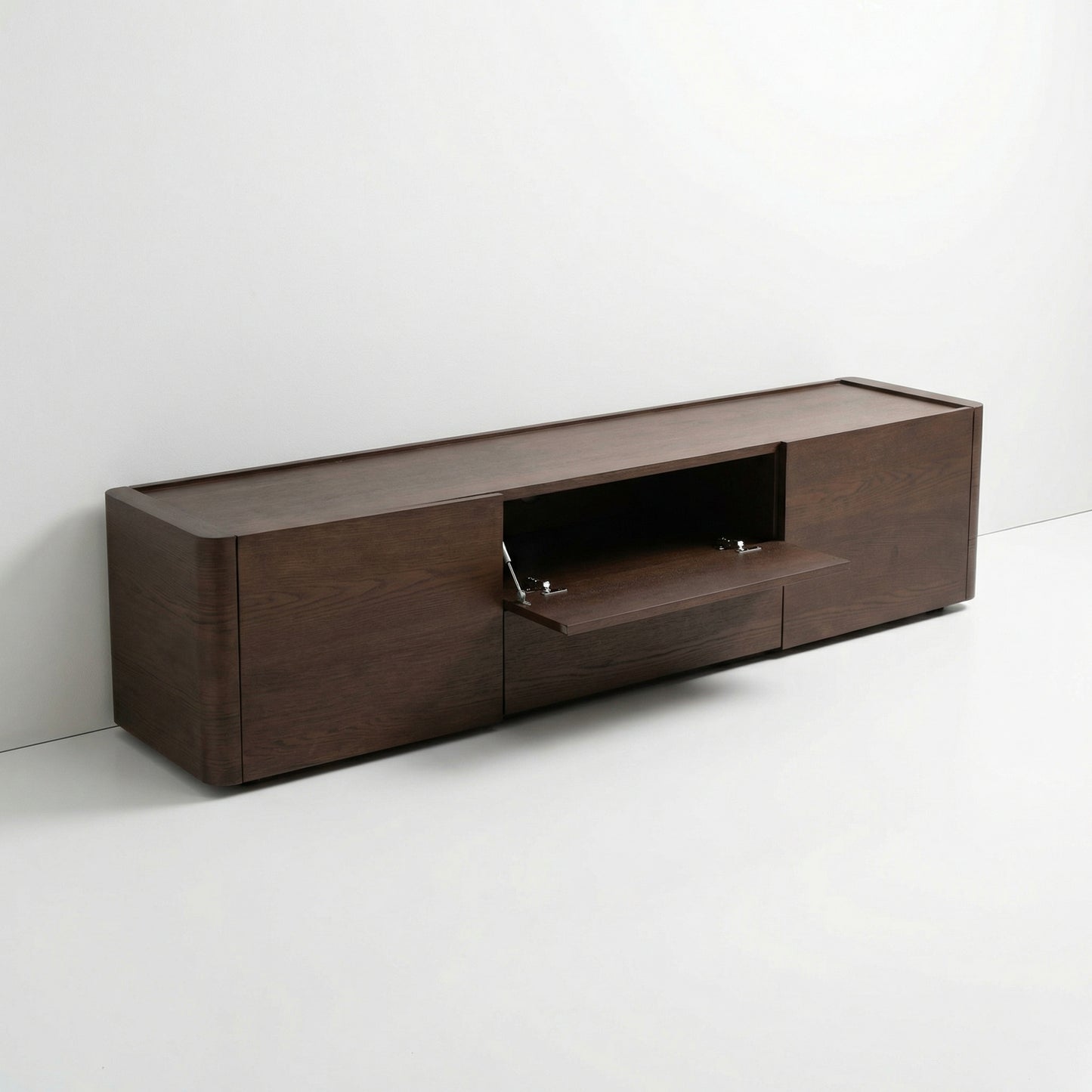 Dark Wood TV Entertainment Unit