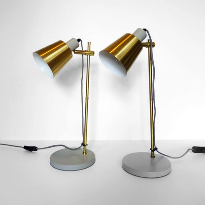 Gold Metal Desk Lamp