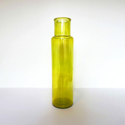 Tall Yellow Glass Vase