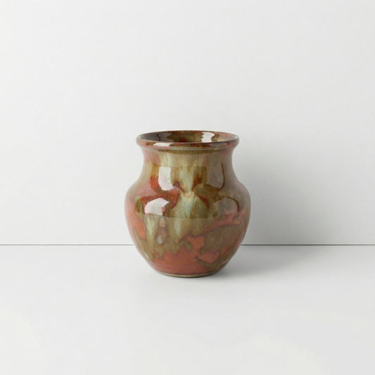 Earthy Glazed Ceramic Vase