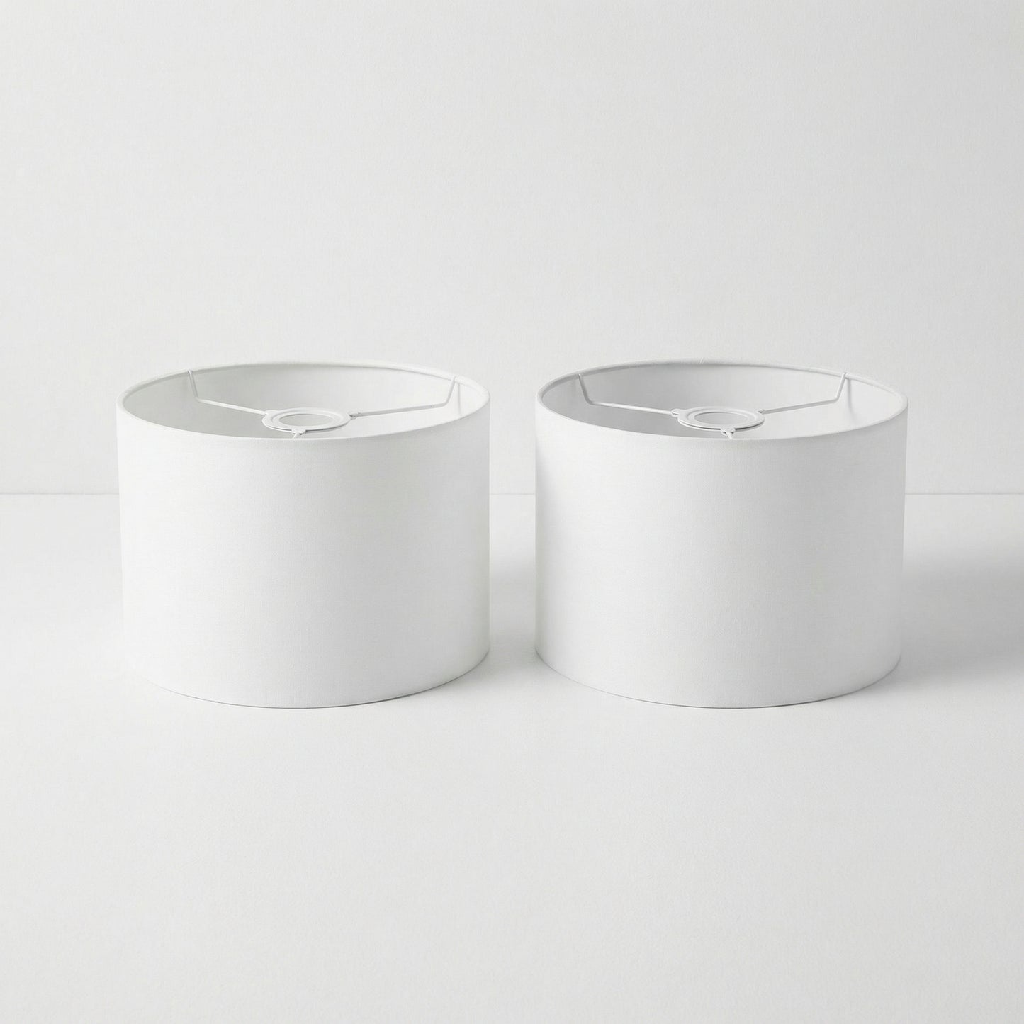 White Drum Lampshades