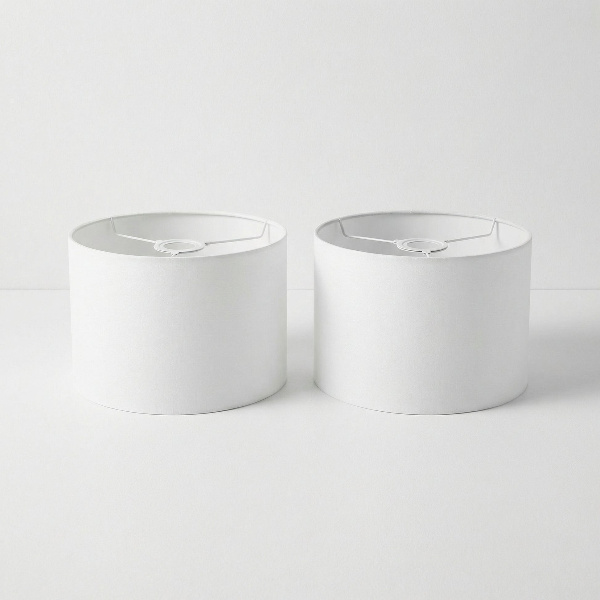 White Drum Lampshades