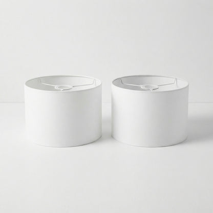 White Drum Lampshades