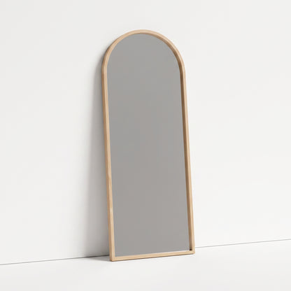 Arched Timber Floor Mirror