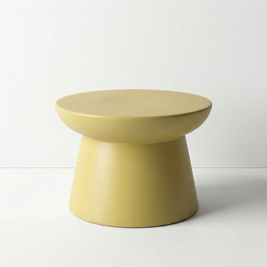 Mustard Funnel Side Table