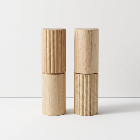 Wooden Salt and Pepper Grinder Set