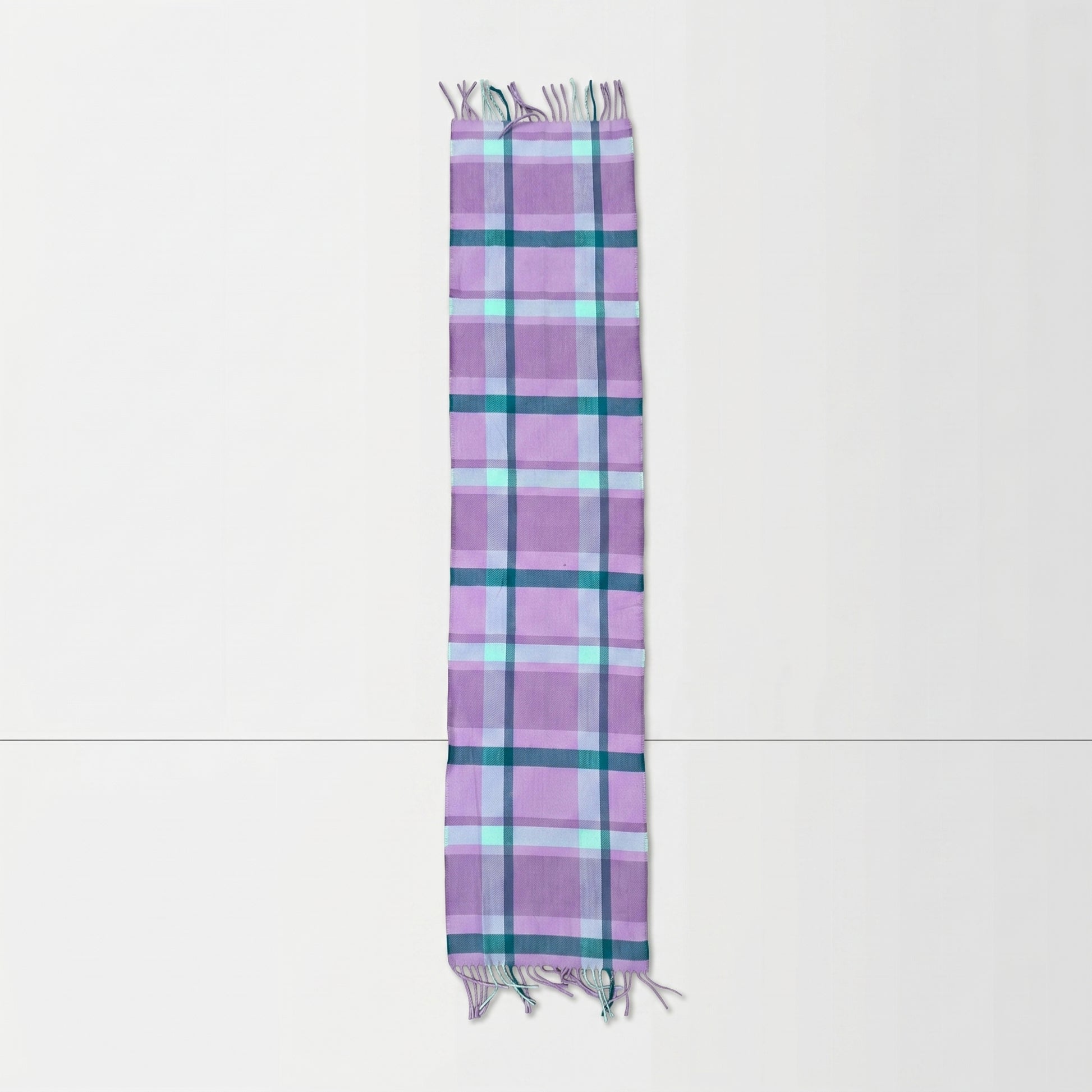 Purple Plaid Scarf