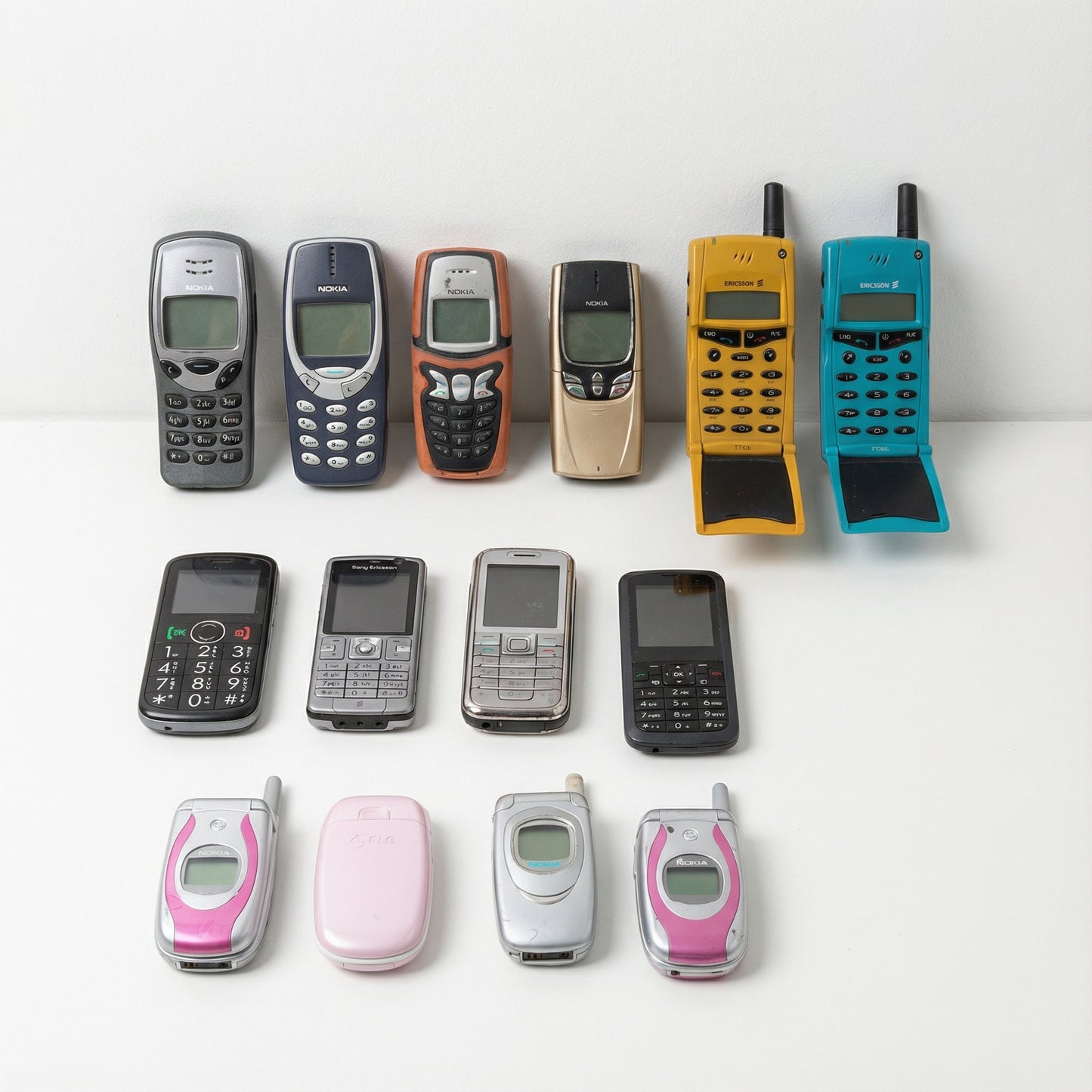 Vintage Mobile Phone Set