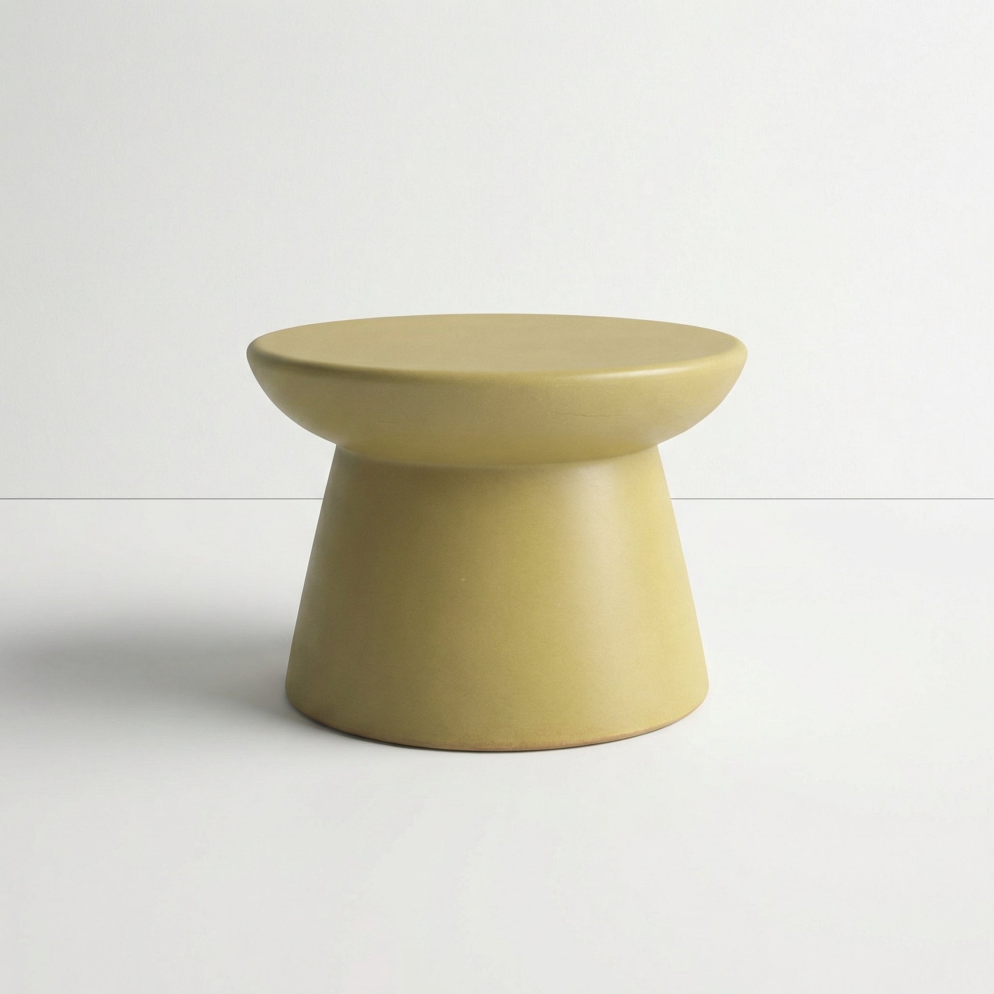 Mustard Funnel Side Table
