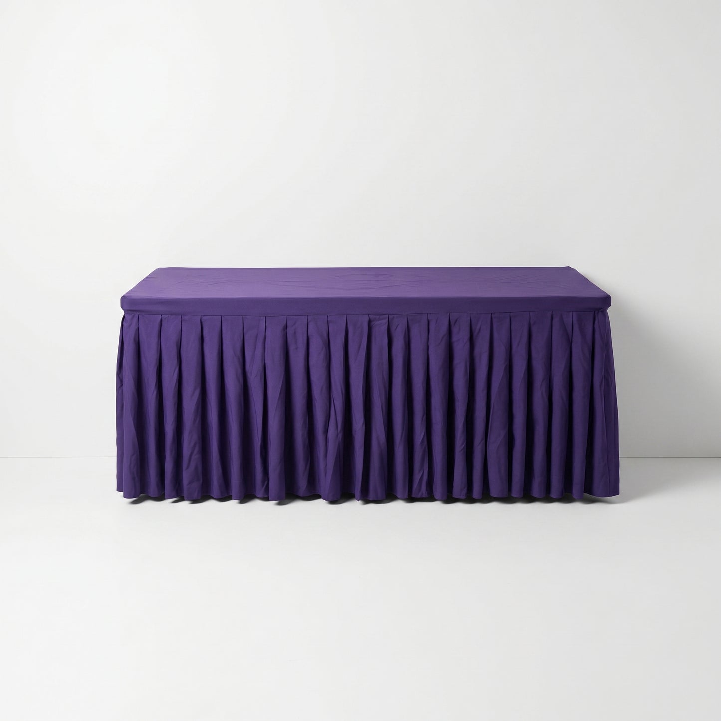 Purple Skirted Table