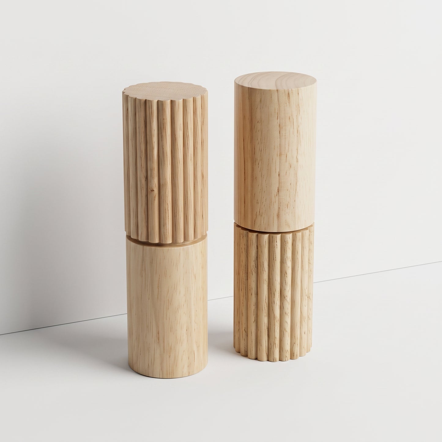 Wooden Salt and Pepper Grinder Set