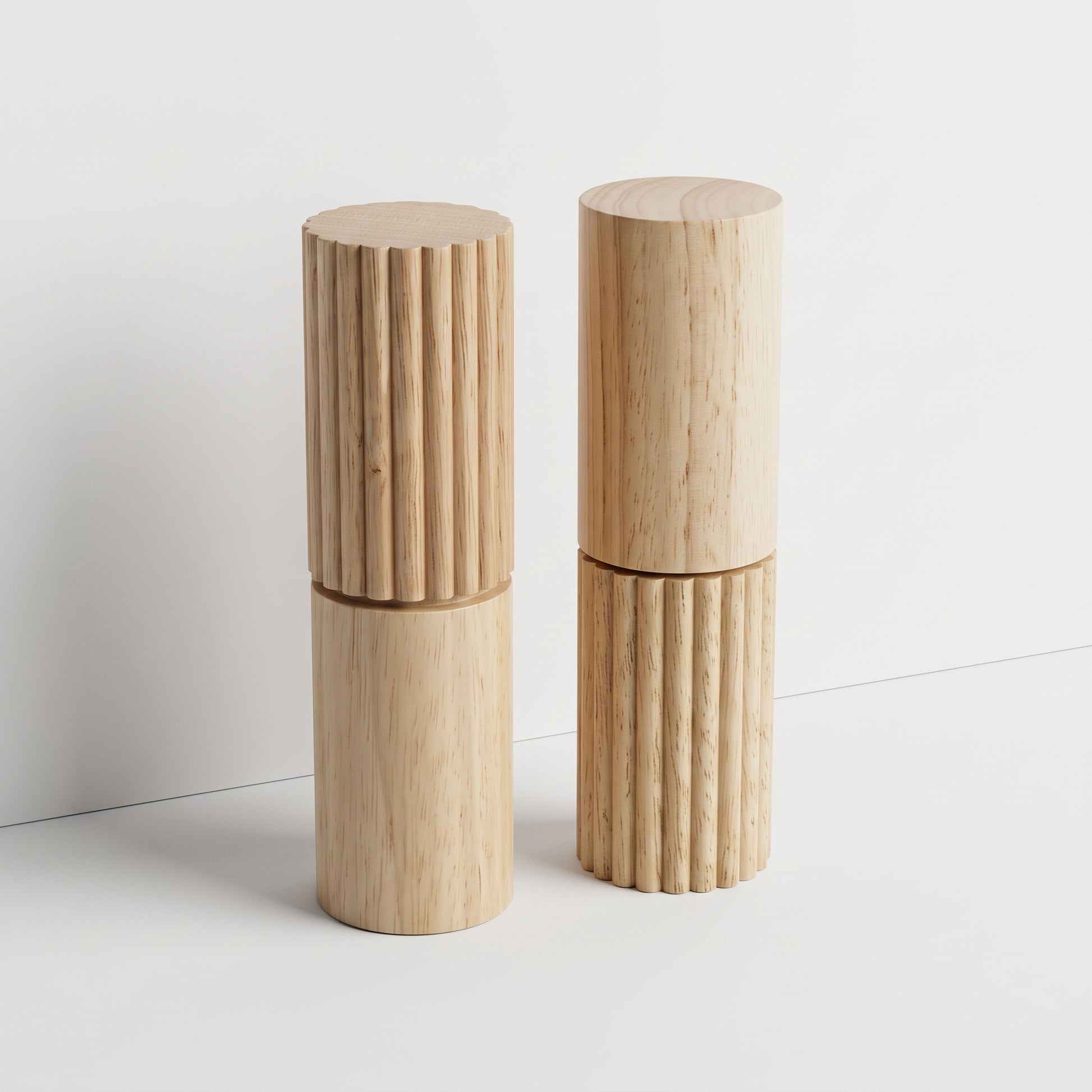 Wooden Salt and Pepper Grinder Set