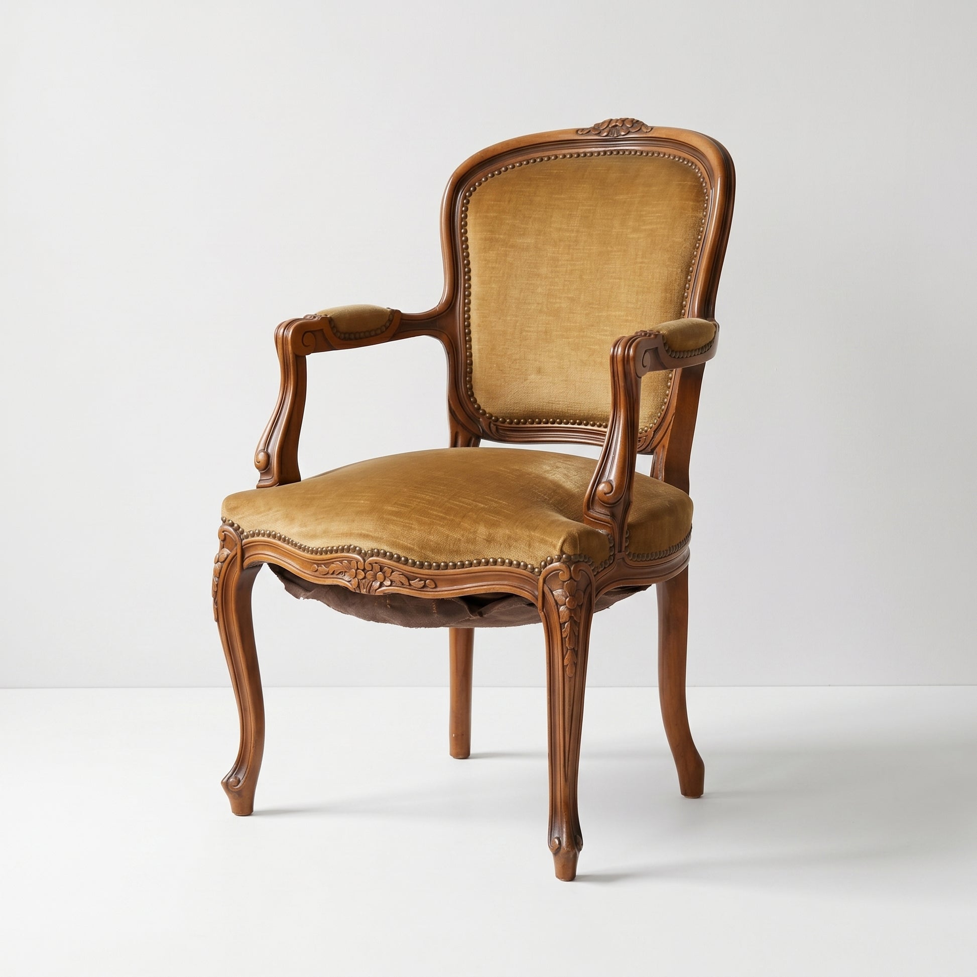 Gold Velvet Armchair