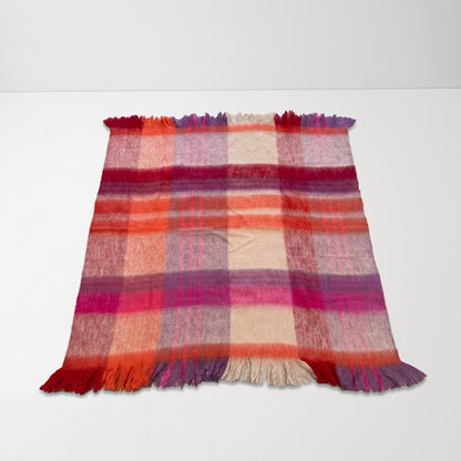 Mohair Checkered Throw