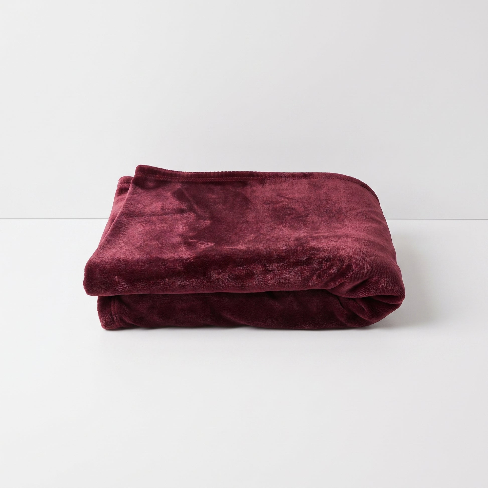 Burgundy Velvet Throw