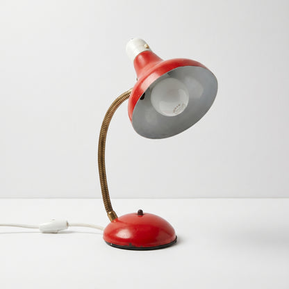 Red Gooseneck Desk Lamp