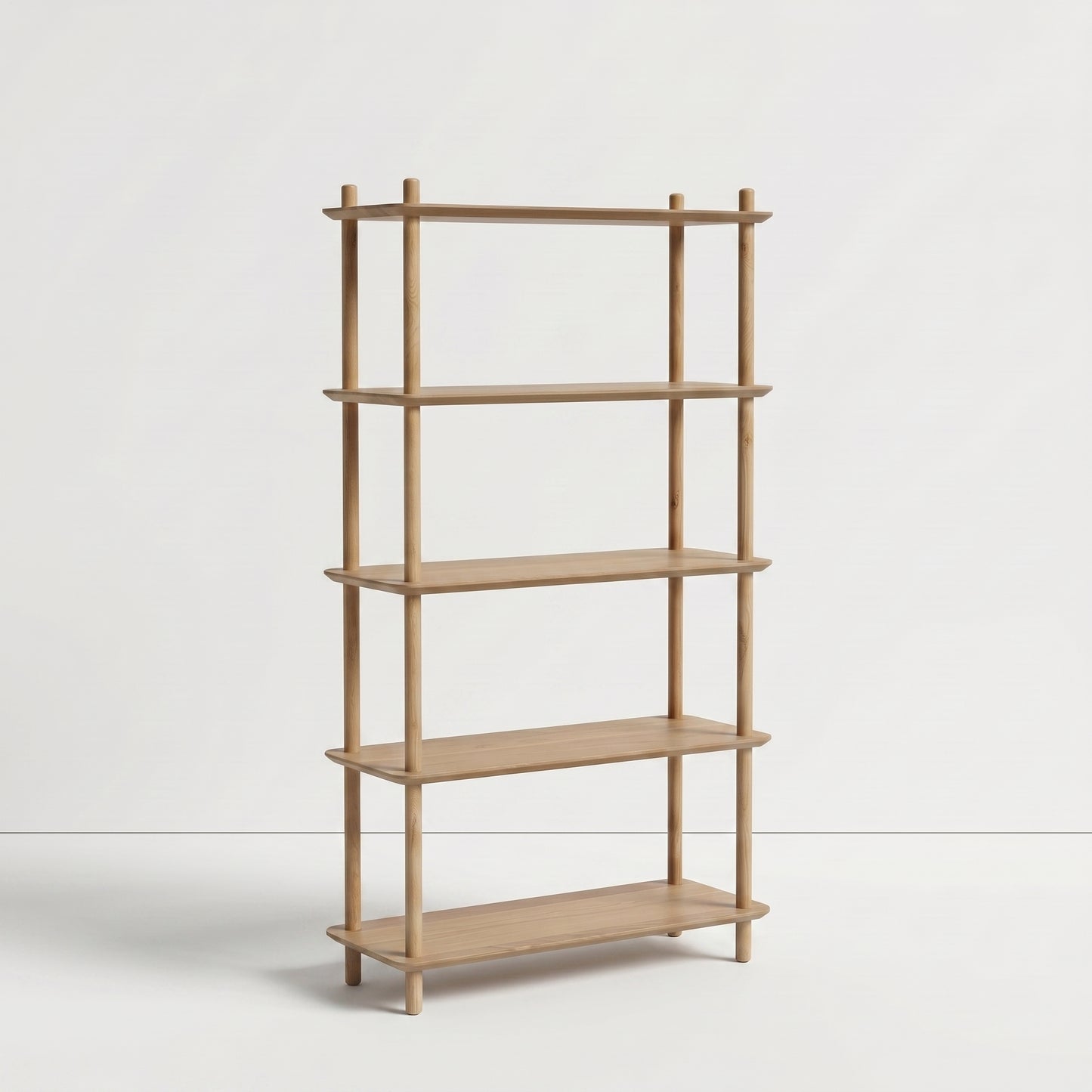 Modern Timber Shelving Unit