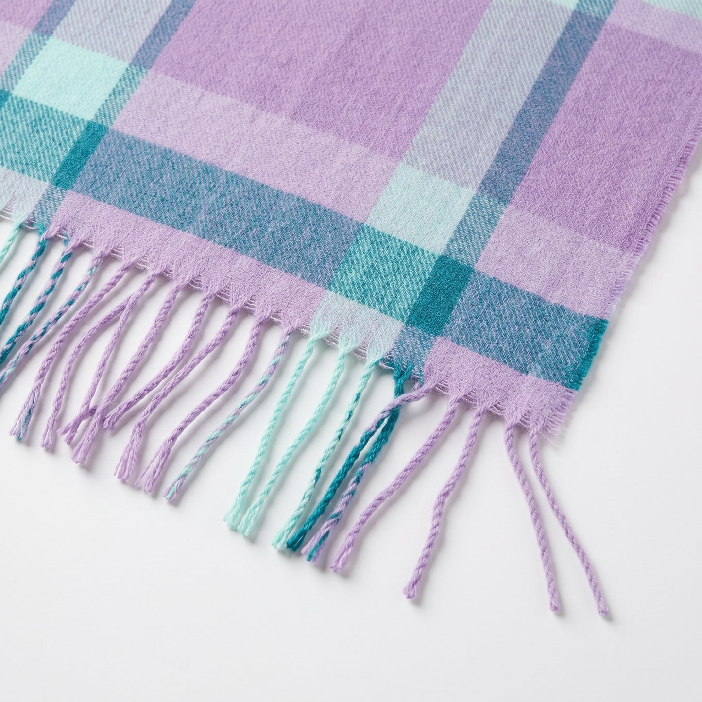 Purple Plaid Scarf