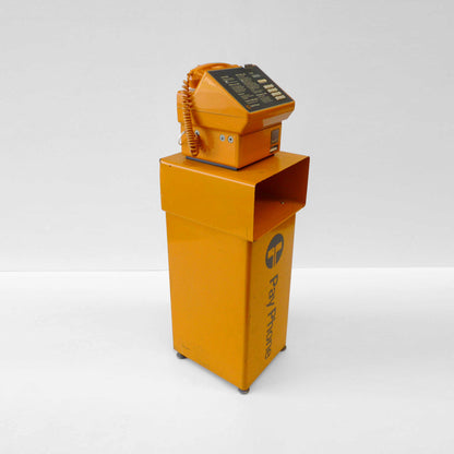 Telecom Orange Payphone With Matching Base