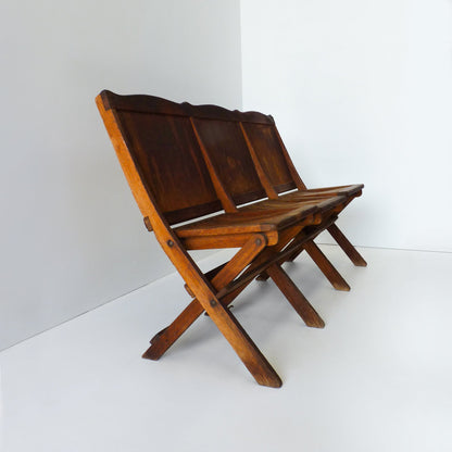 3-Seat Folding Theatre Bench Seats