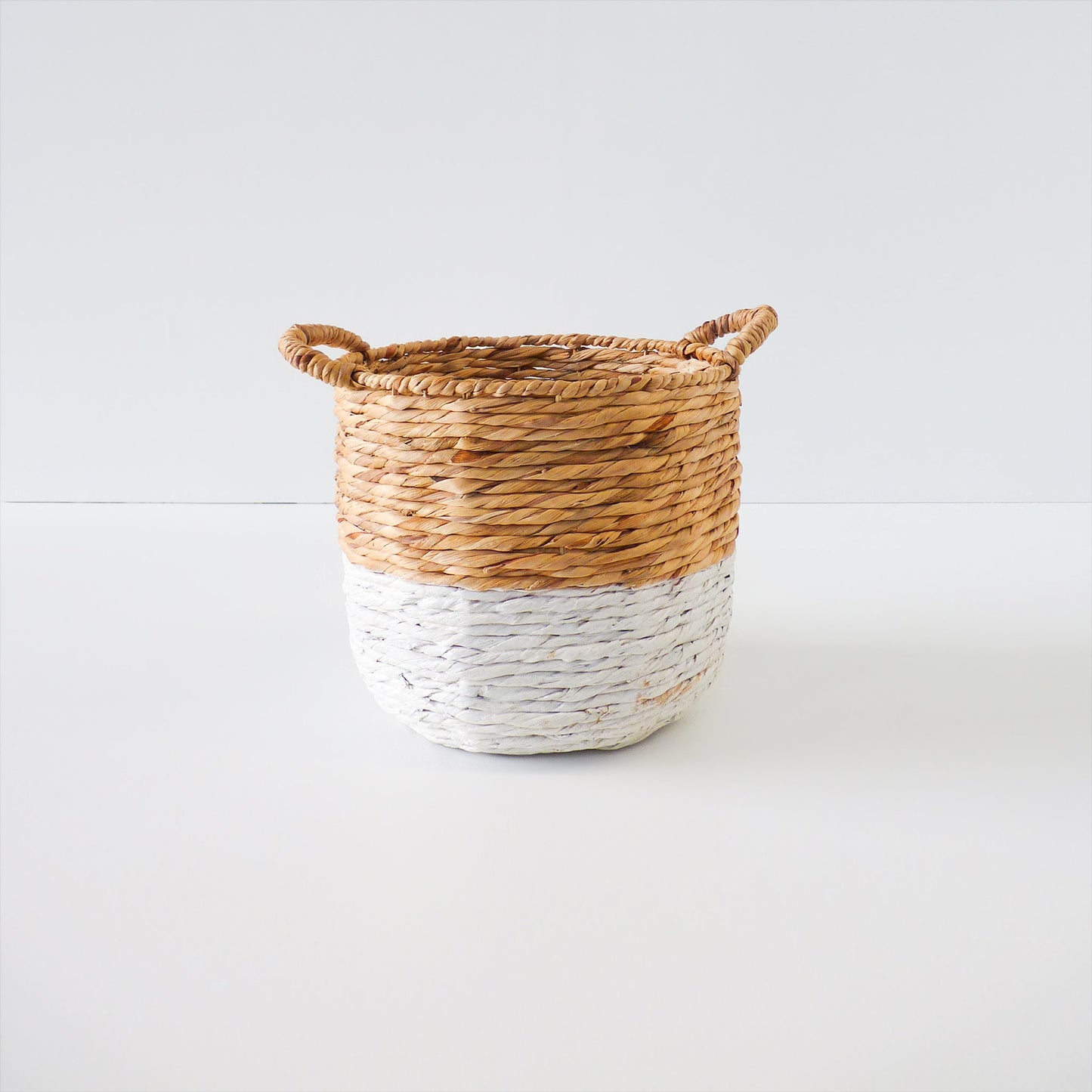 Woven Two-Tone Plant Pot
