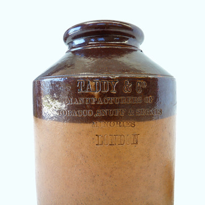 Antique Brown Stoneware Jar