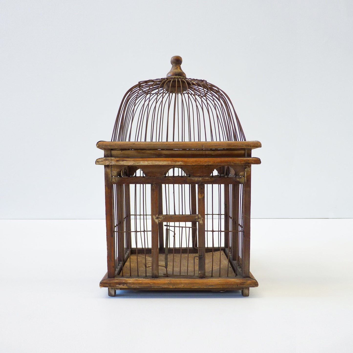 Antique Wooden Bird Cage