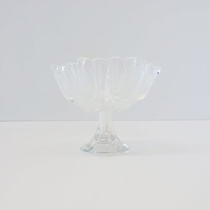 Vintage Glass Pedestal Bowl