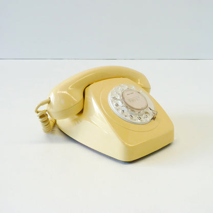 Vintage Cream Rotary Phone