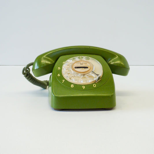 Vintage Green Rotary Phone