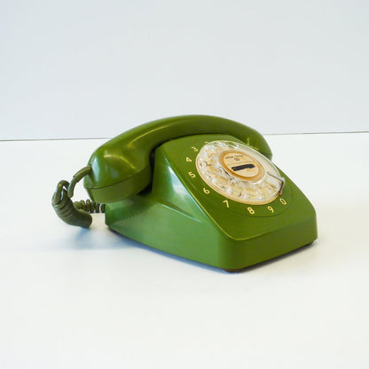 Vintage Green Rotary Phone