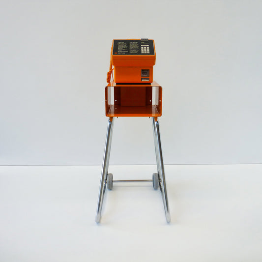 Telecom Orange Payphone On Stand